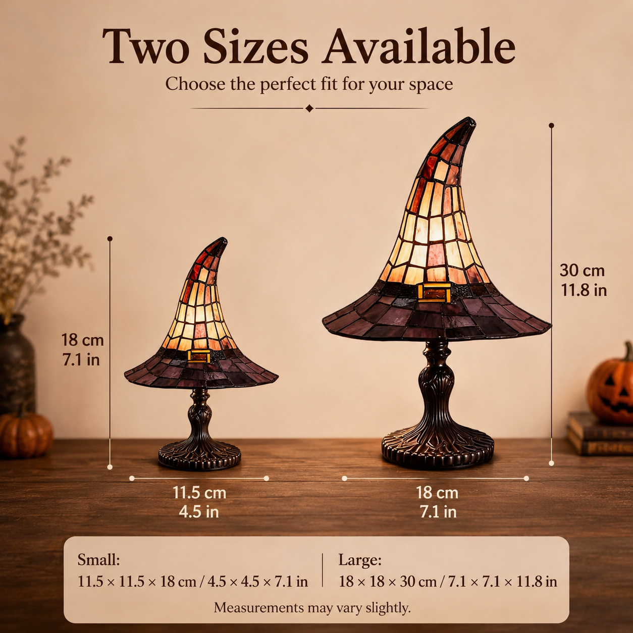 🎃 The Witching Hour Lamp 🕸️ – Vintage Witch Hat Light with Colorful Spiderweb Projection
